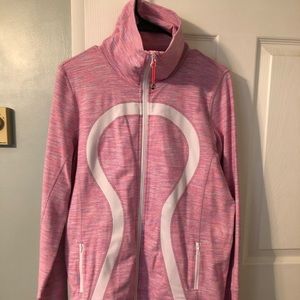 Lululemon Pink Space Dye zip up jacket